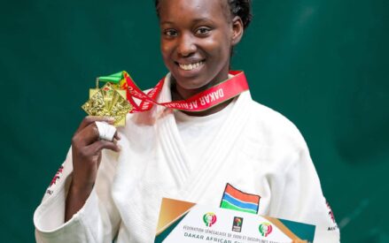 History for The Gambia, Alima claim first continental gold